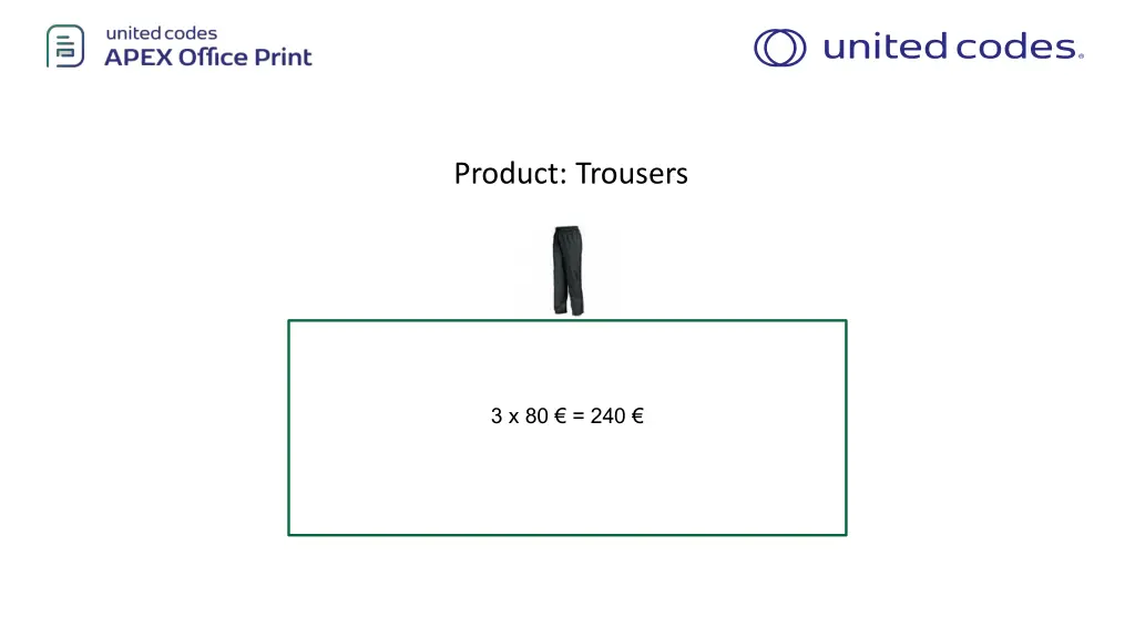 product trousers