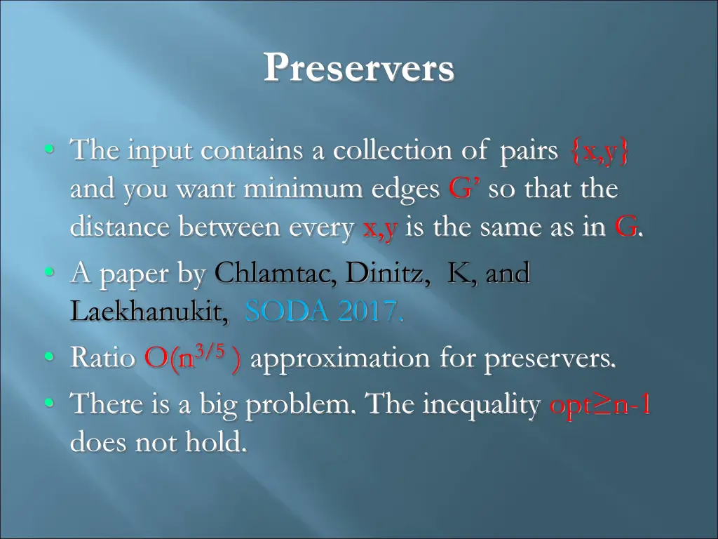 preservers