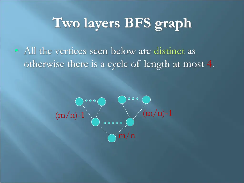 two layers bfs graph