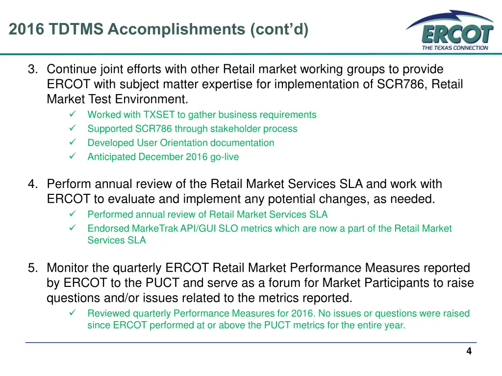 2016 tdtms accomplishments cont d