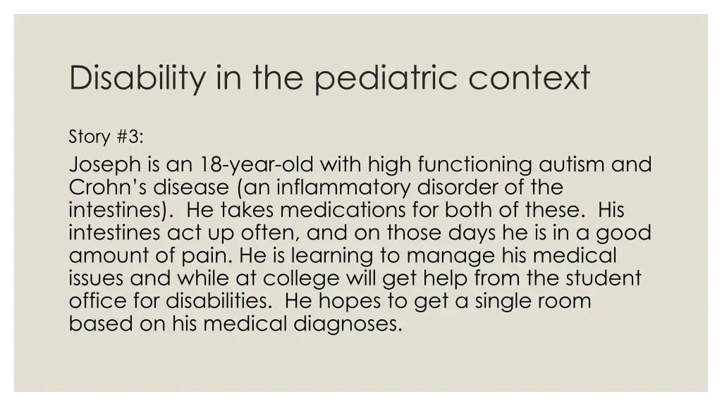 disability in the pediatric context 2
