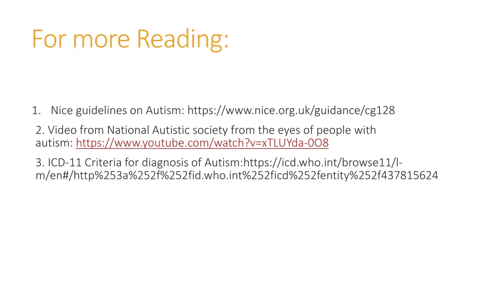 for more reading
