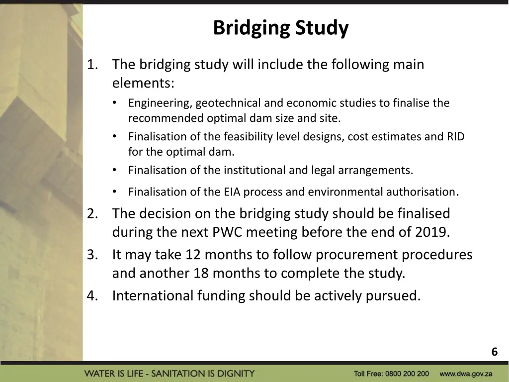 bridging study