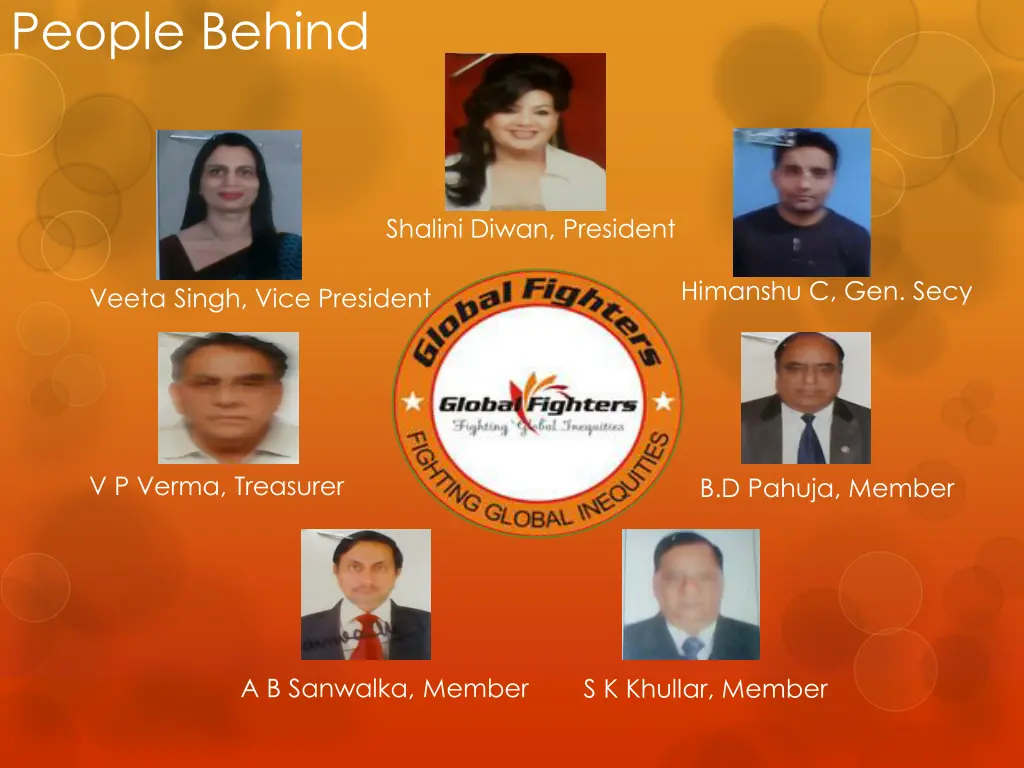 people behind