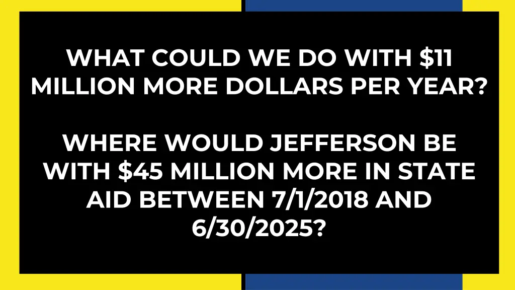 what could we do with 11 million more dollars