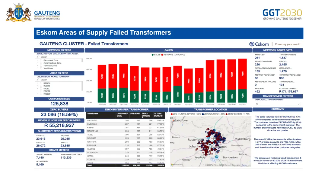 eskom areas of supply failed transformers