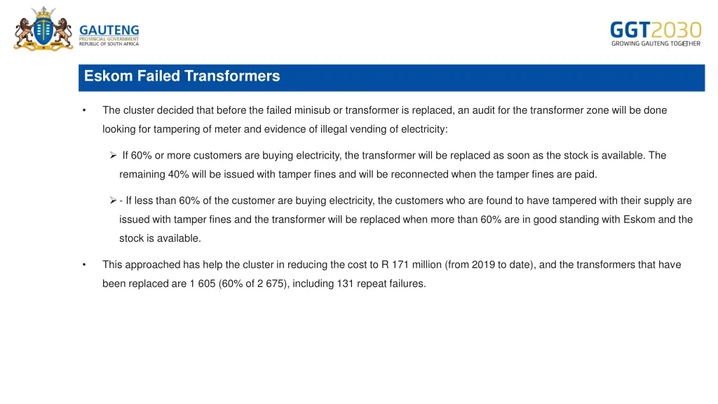 eskom failed transformers 1