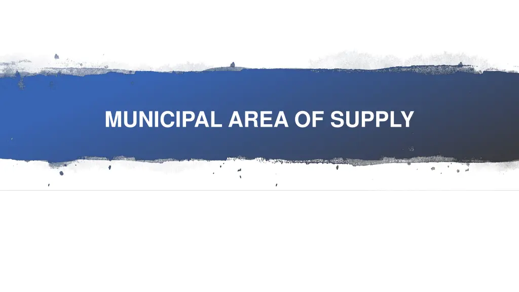 municipal area of supply