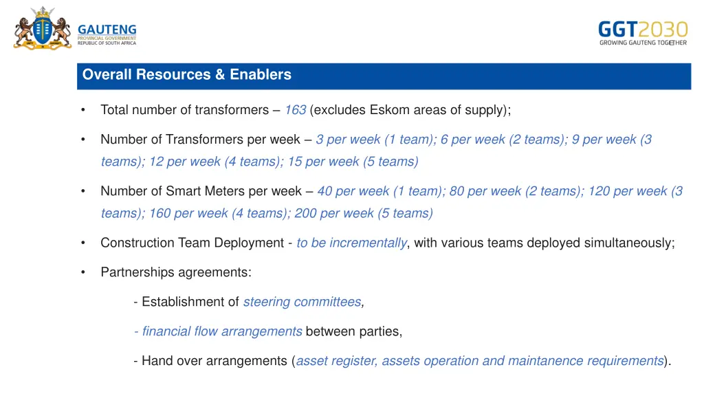 overall resources enablers