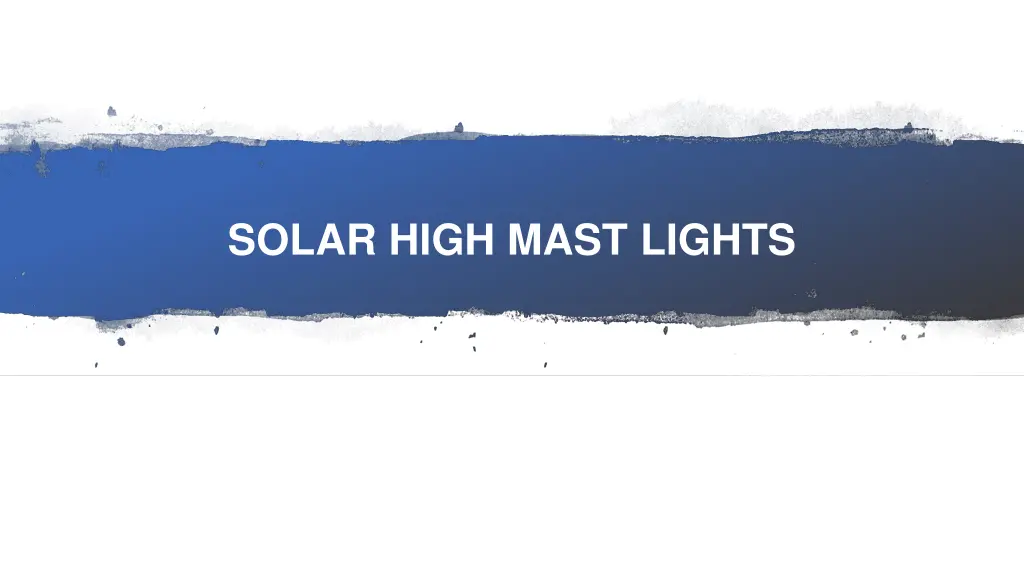 solar high mast lights