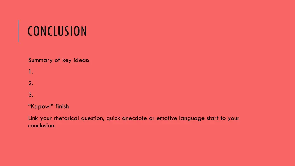 conclusion