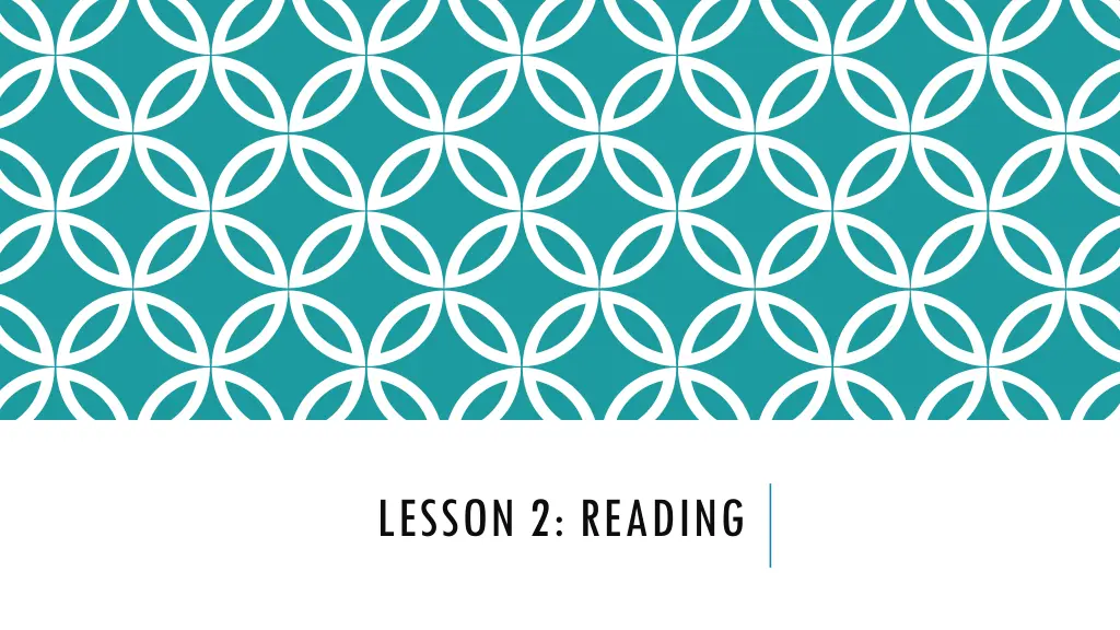 lesson 2 reading