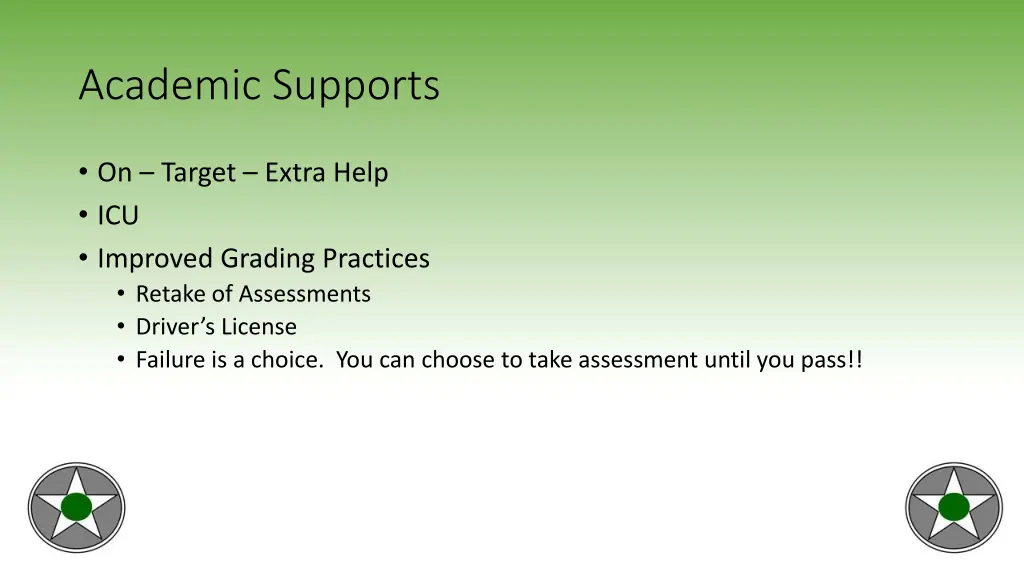 academic supports