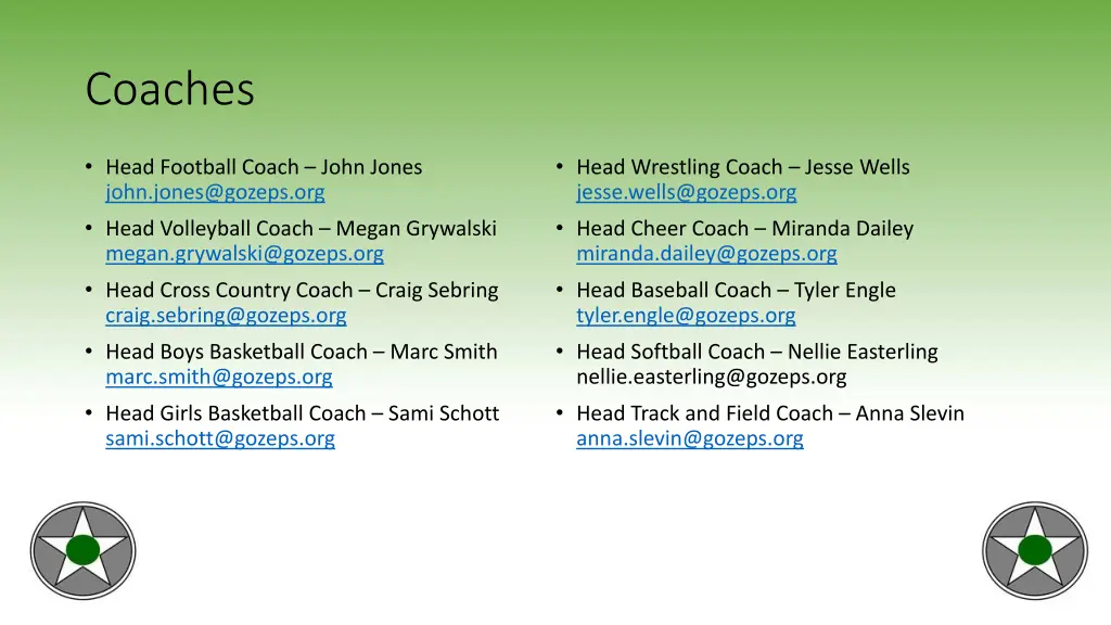 coaches