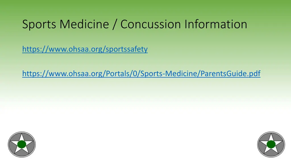 sports medicine concussion information