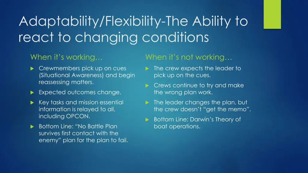 adaptability flexibility the ability to react
