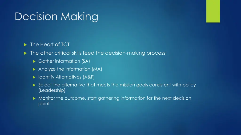 decision making