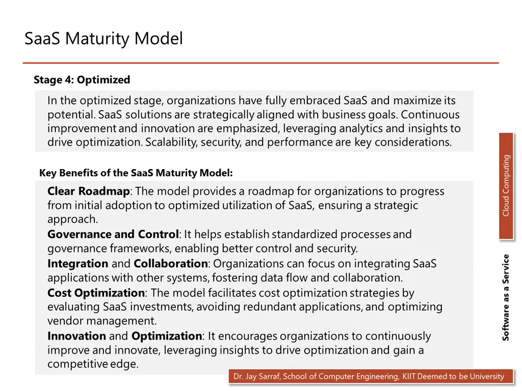 saas maturity model