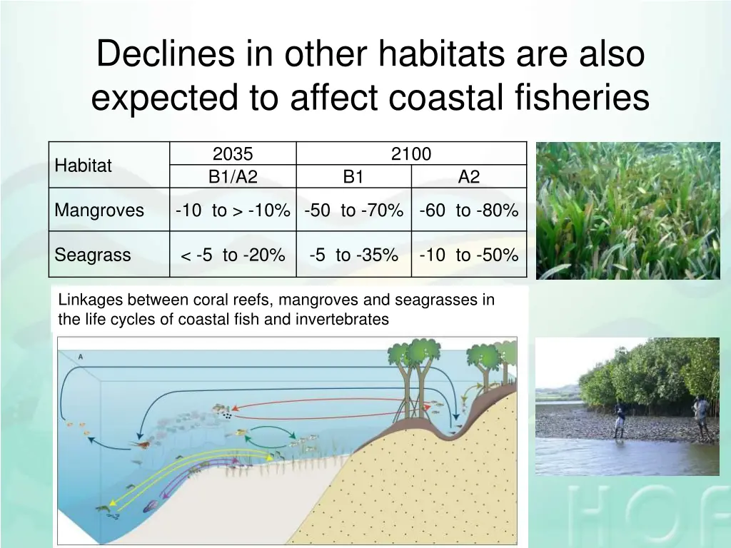 declines in other habitats are also expected