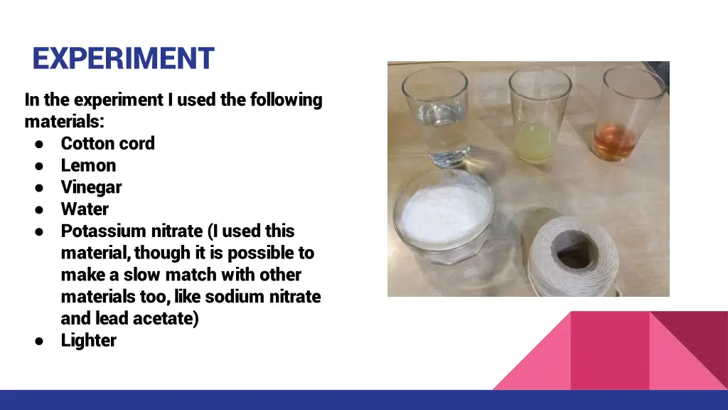 experiment