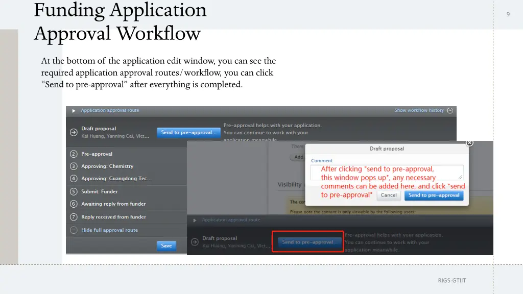 funding application approval workflow