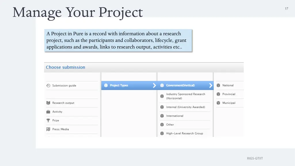 manage your project