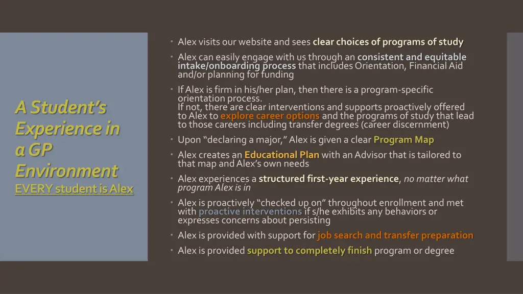 alex visits our website and sees clear choices