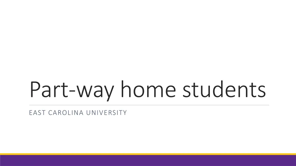 part way home students