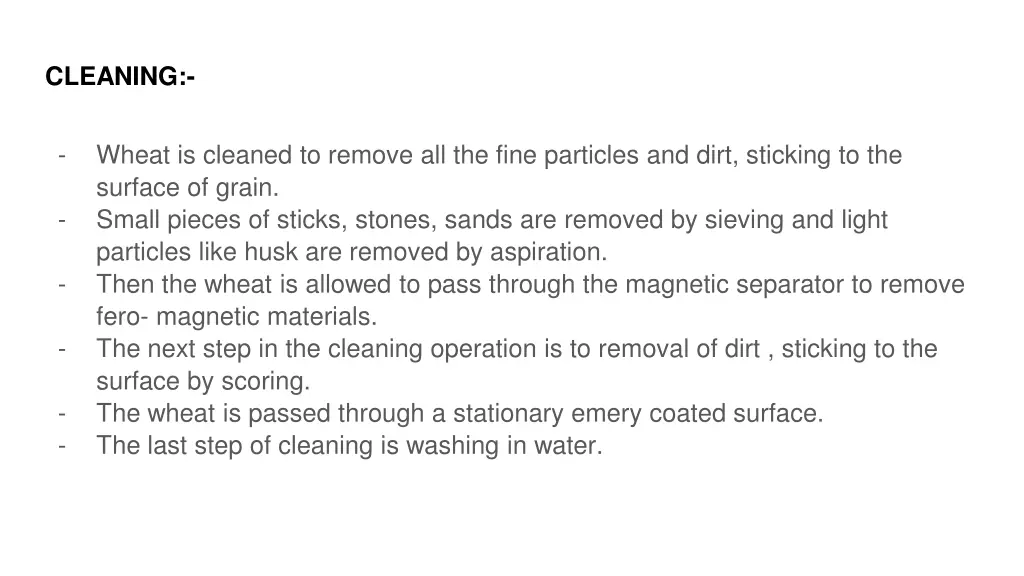 cleaning