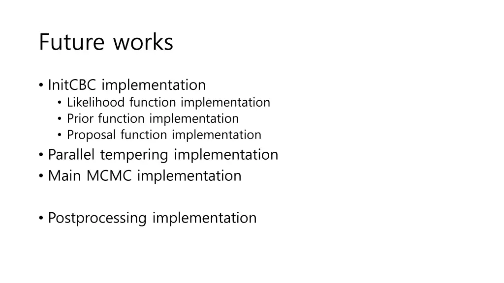future works