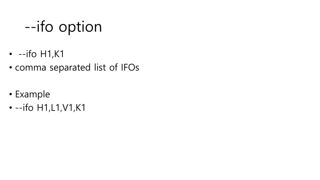 ifo option