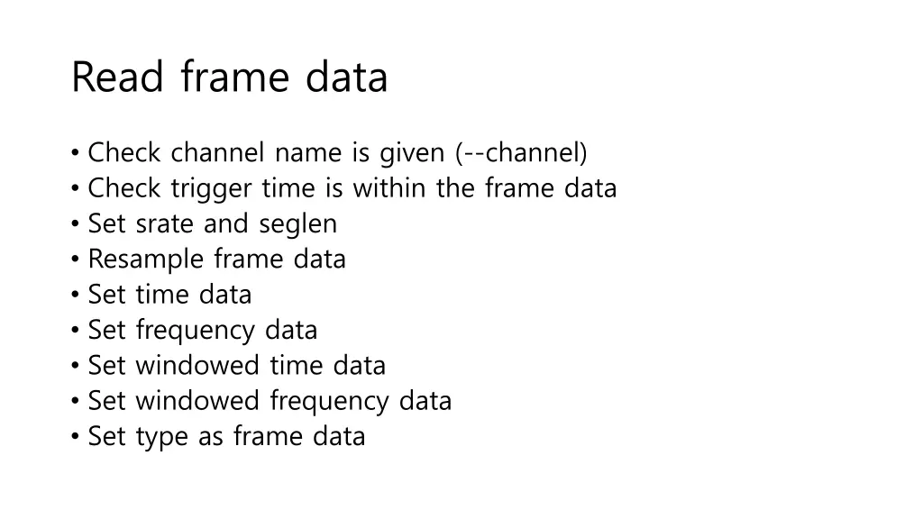 read frame data