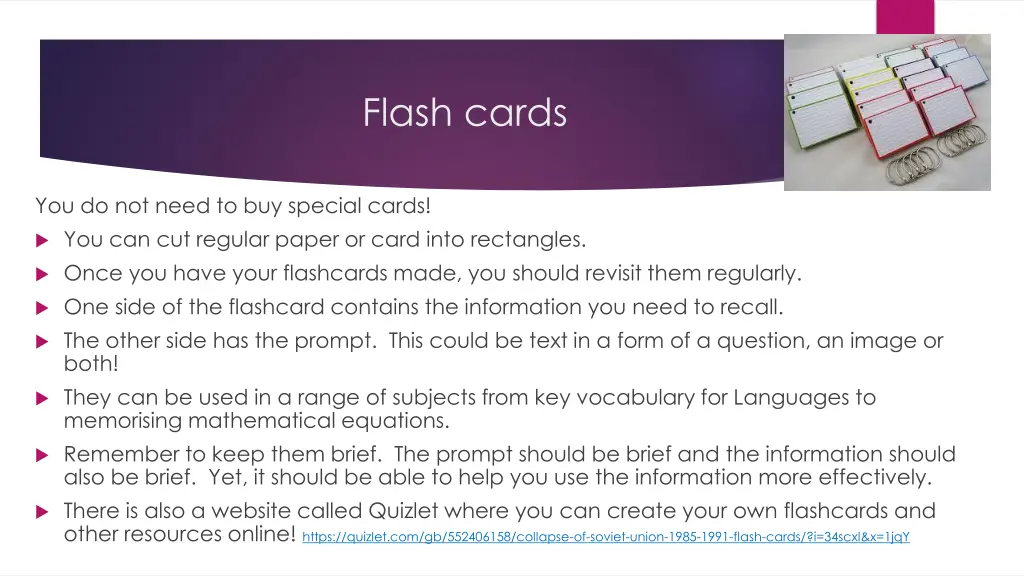 flash cards