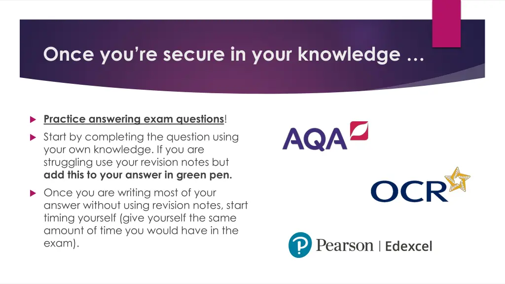 once you re secure in your knowledge