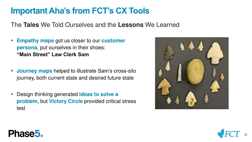 important aha s from fct s cx tools