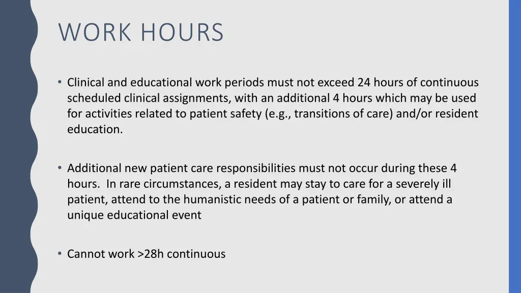 work hours