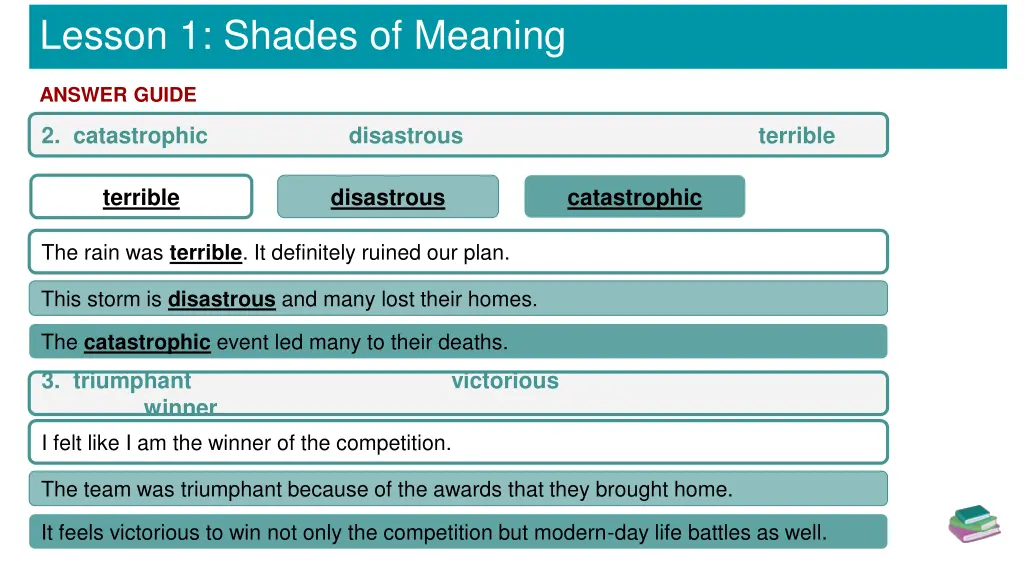 lesson 1 shades of meaning 9