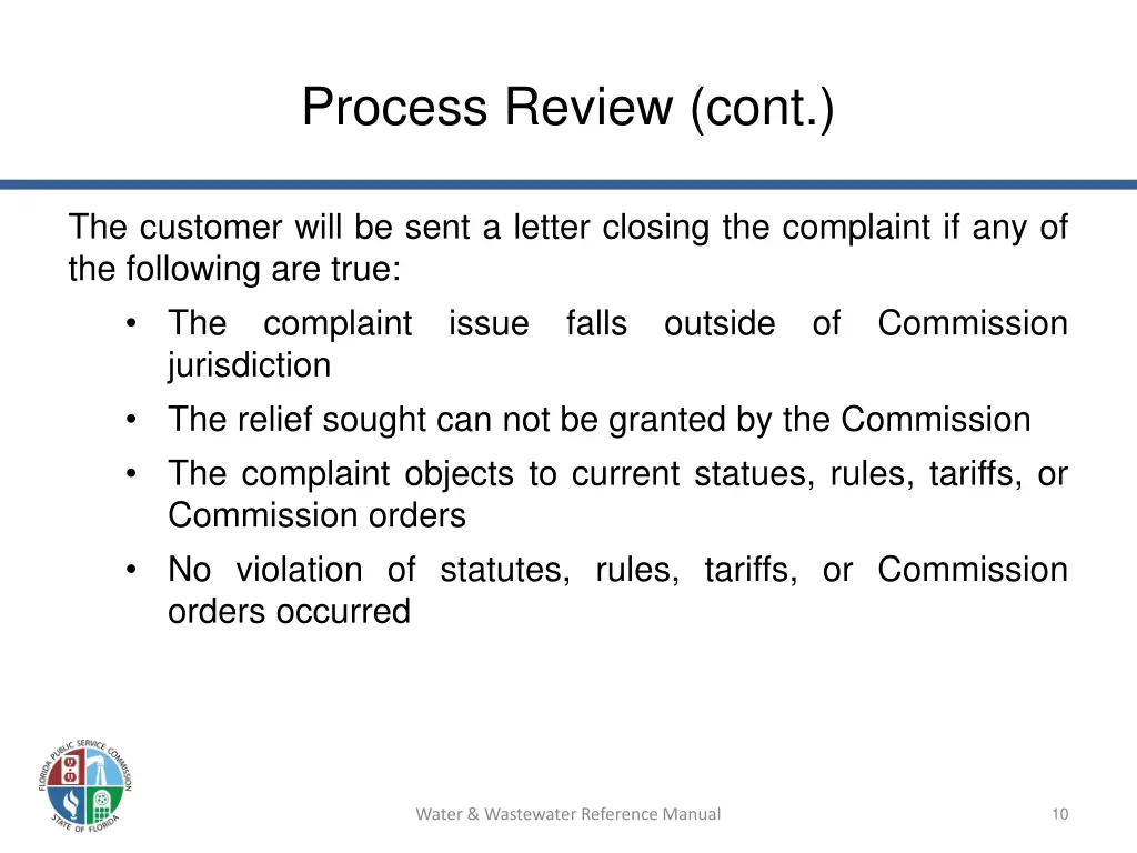 process review cont
