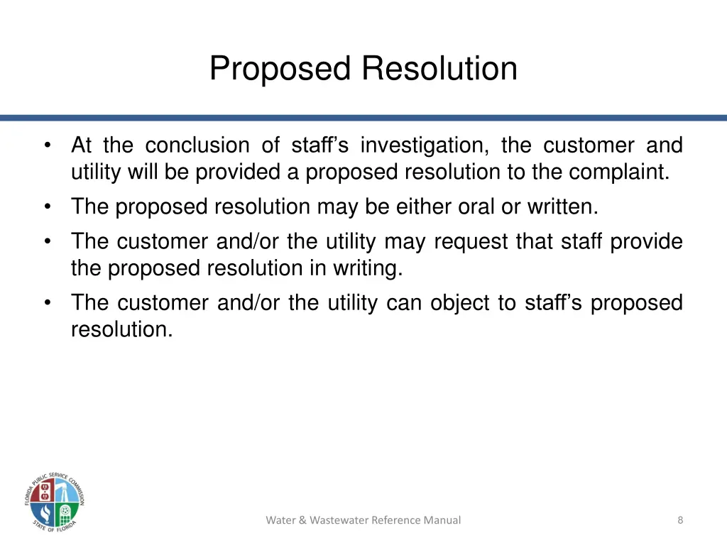 proposed resolution
