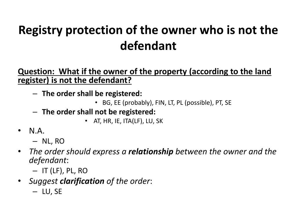 registry protection of the owner