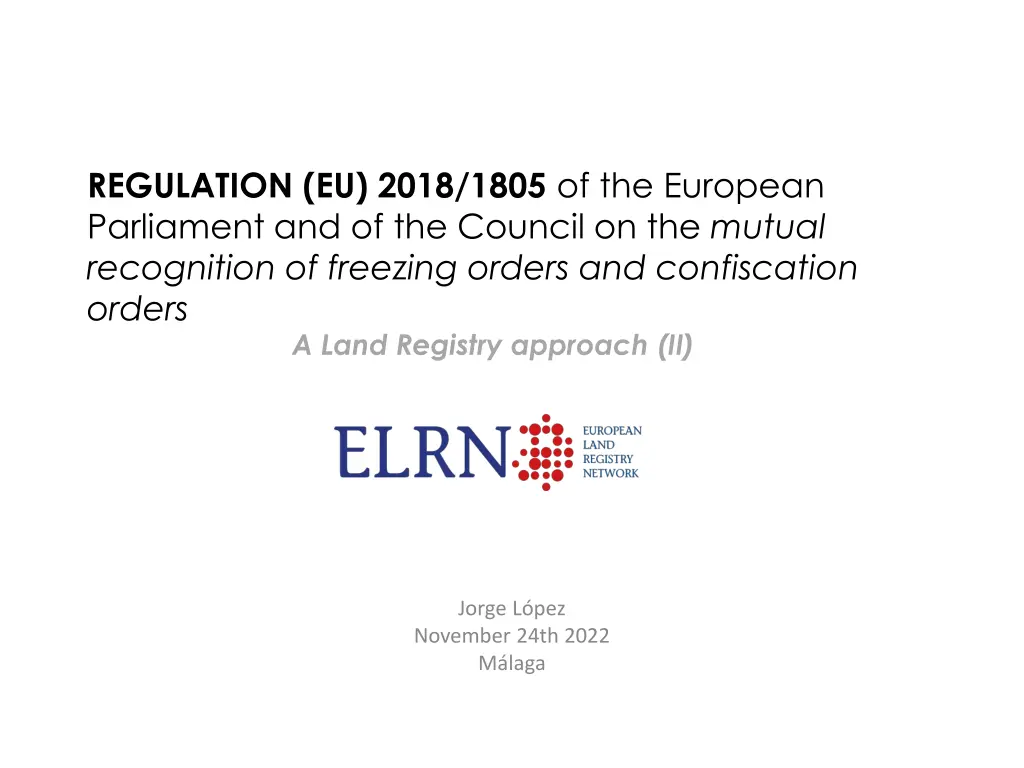 regulation eu 2018 1805 of the european