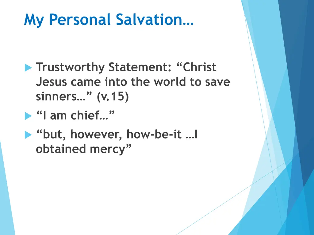 my personal salvation 2