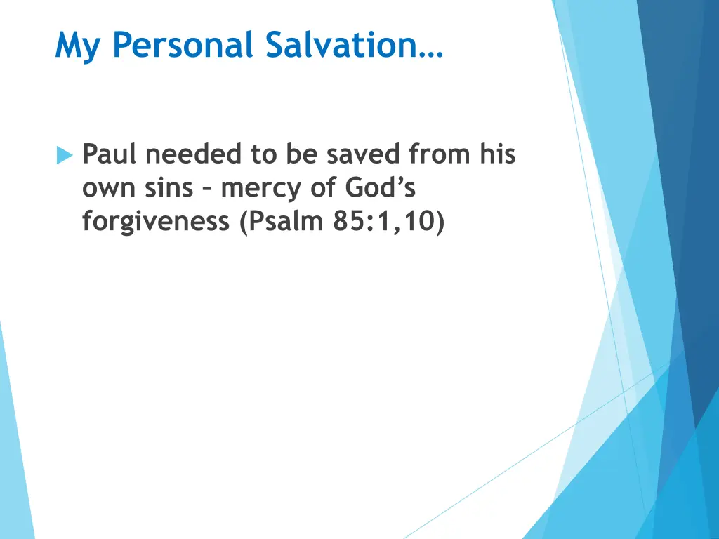 my personal salvation 4