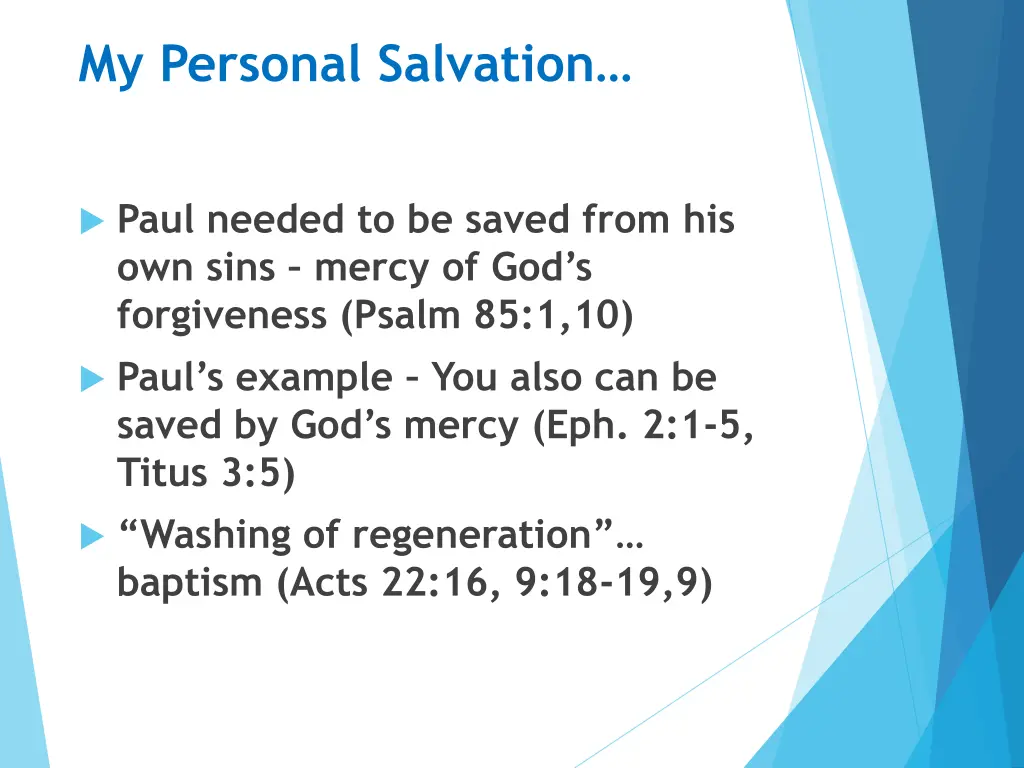 my personal salvation 6
