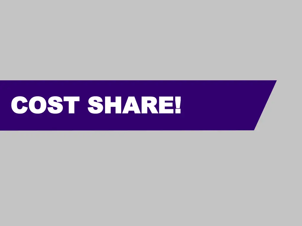 cost share cost share