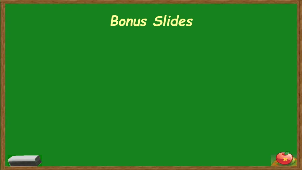 bonus slides