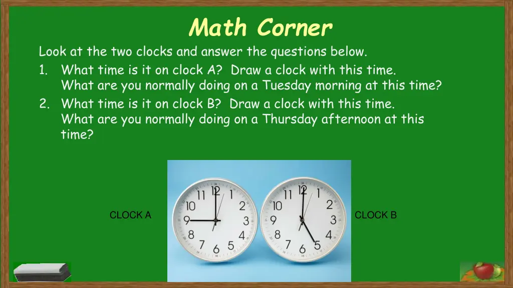 math corner 11