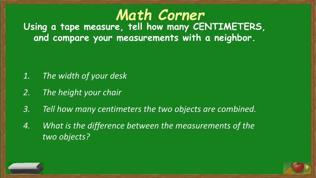 math corner 3