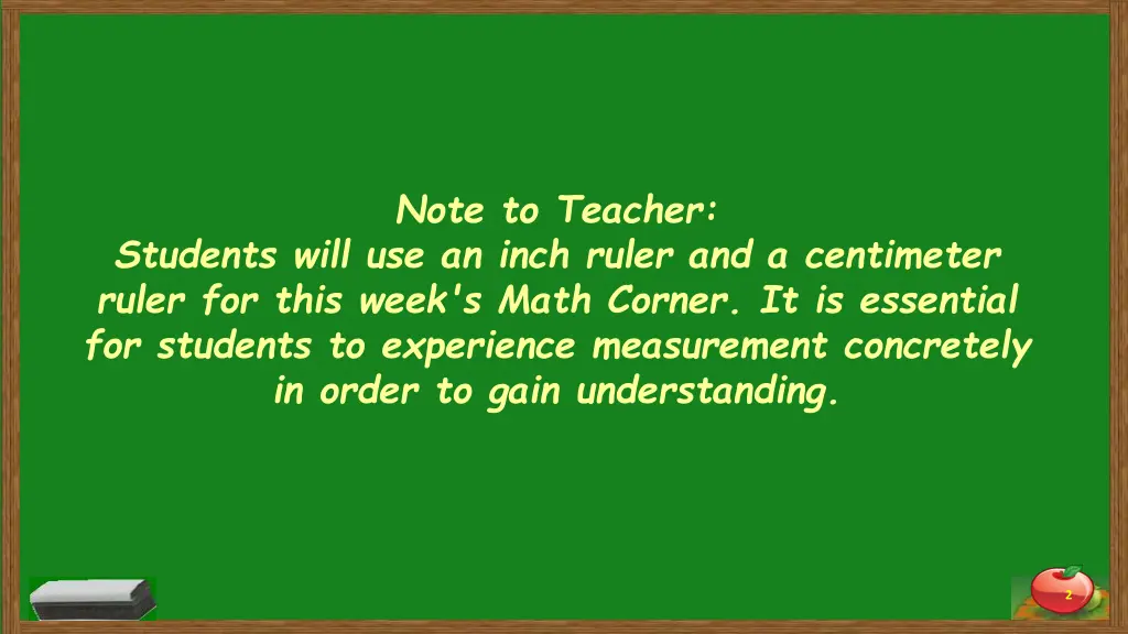 note to teacher