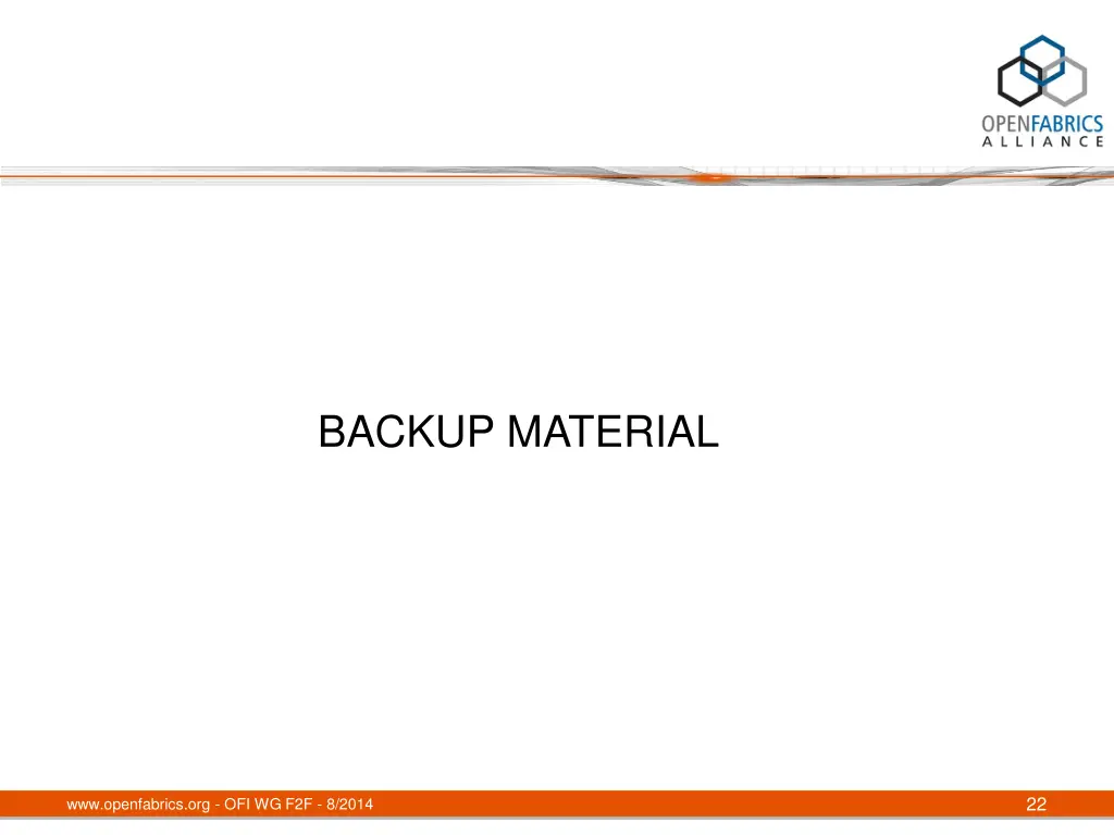 backup material